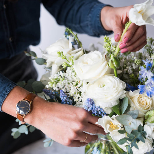 T3016 | Gold, Black & Tan Watch