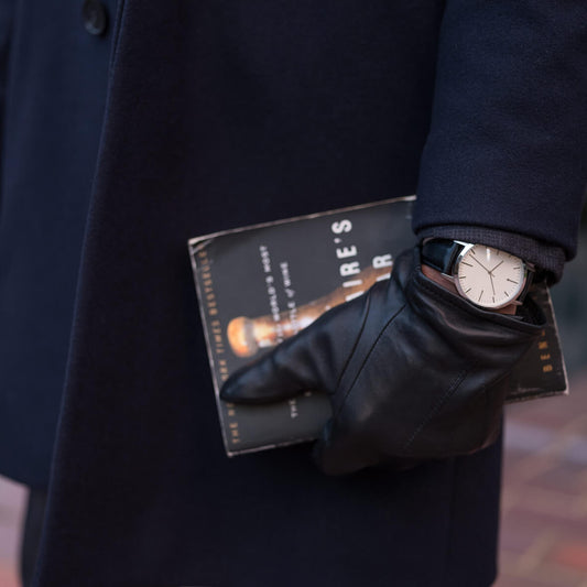 T4208 | Silver & Black Watch