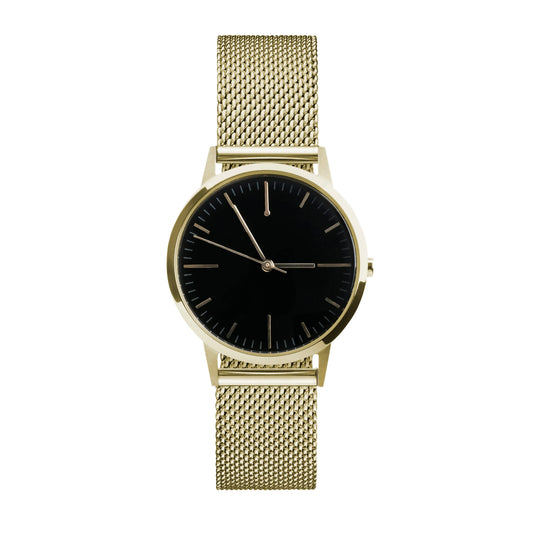 T3001M | Gold & Black Watch