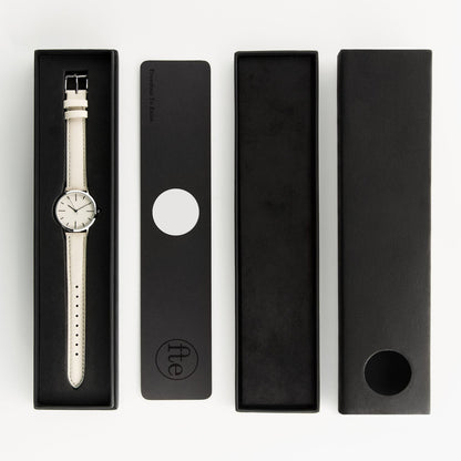 T3004 | Silver & Cream Watch