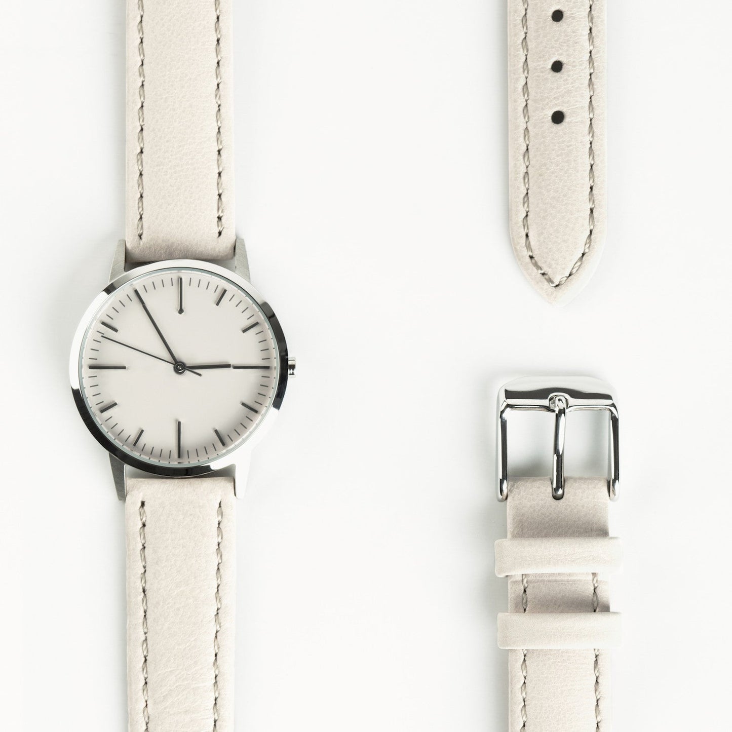 T3004 | Silver & Cream Watch