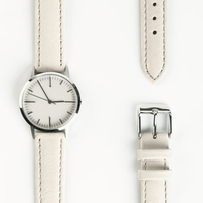 T3004 | Silver & Cream Watch