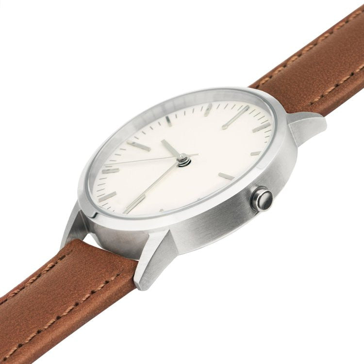 T3006 | Silver & Tan Watch