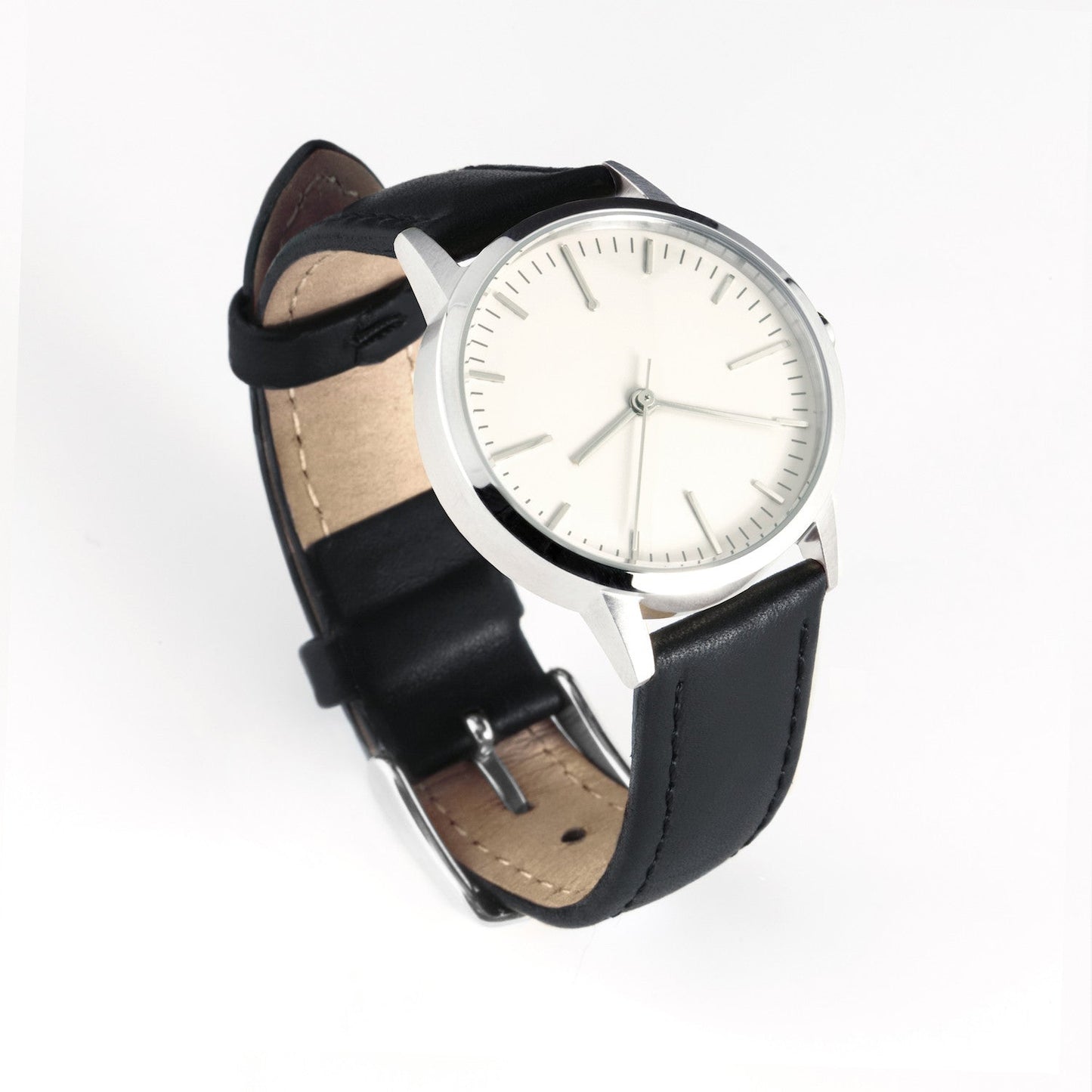 T3008 | Silver & Black Women's Watch