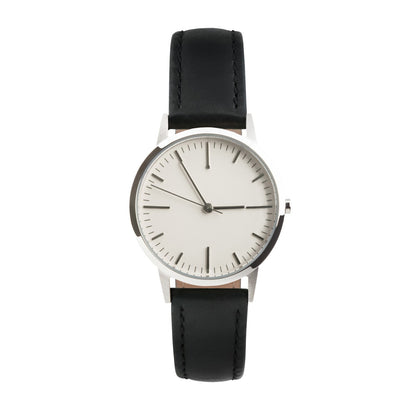 T3008 | Silver & Black Women's Watch