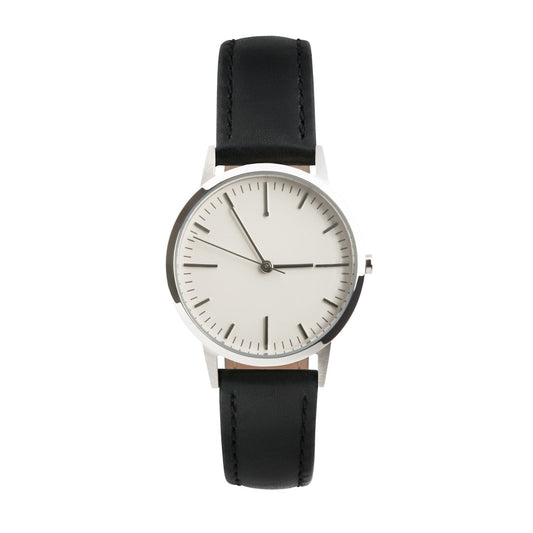 T3008 | Silver & Black Women's Watch