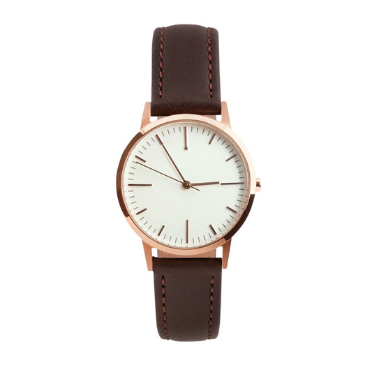 T3013 | Rose Gold & Dark Brown Watch