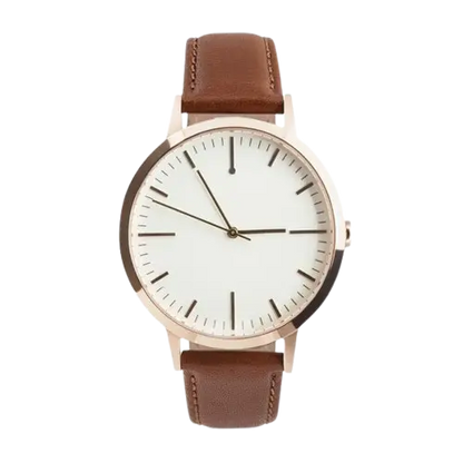 T4002 | Rose Gold & Tan Watch