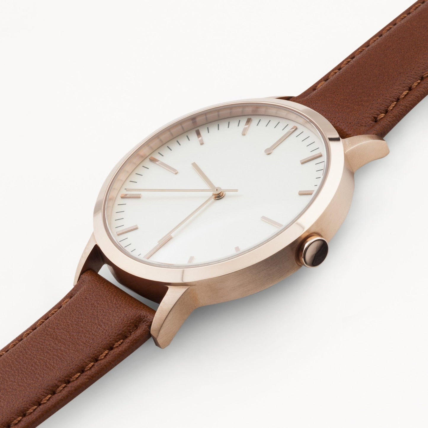 T4002 | Rose Gold & Tan Watch