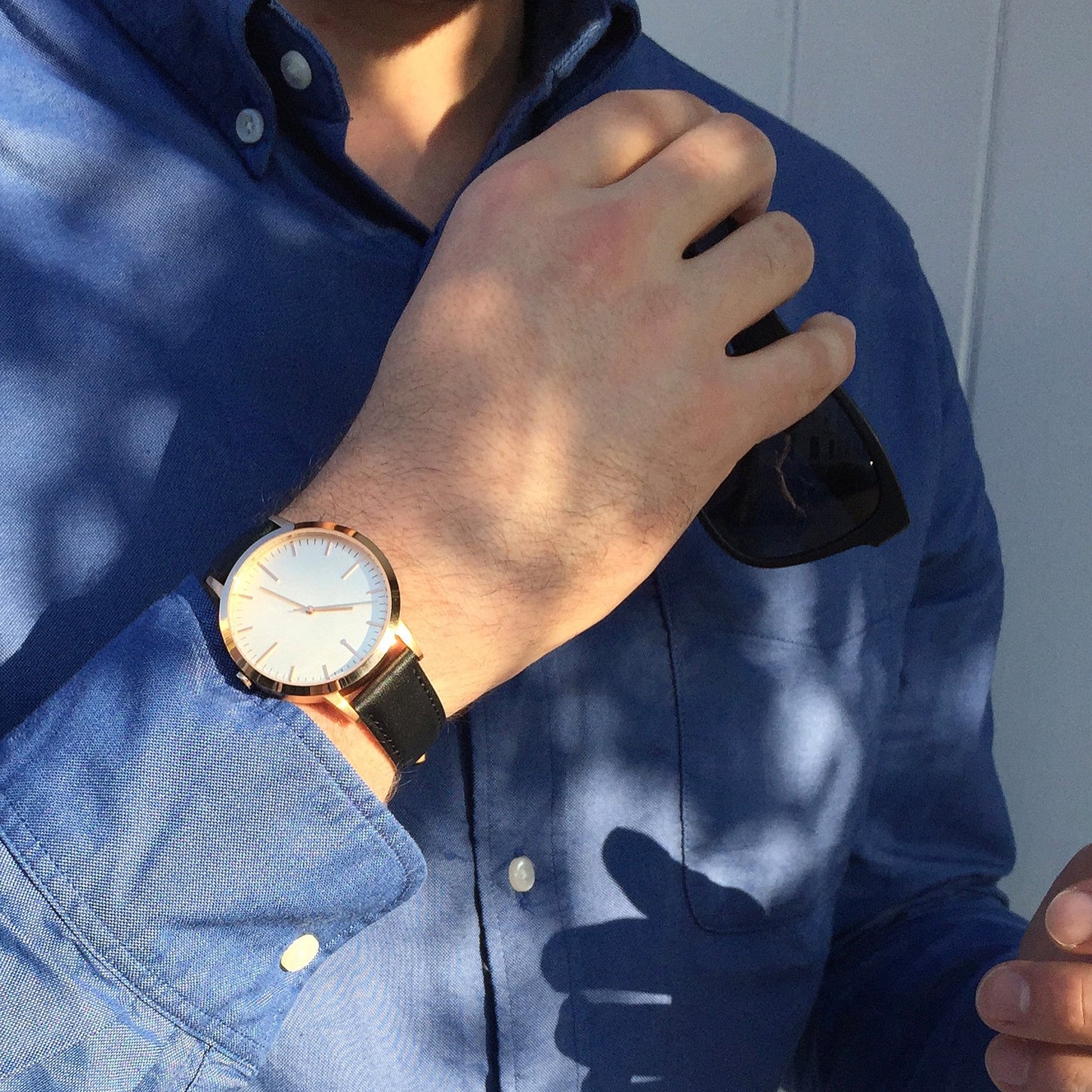 T4015 | Rose Gold & Black Watch