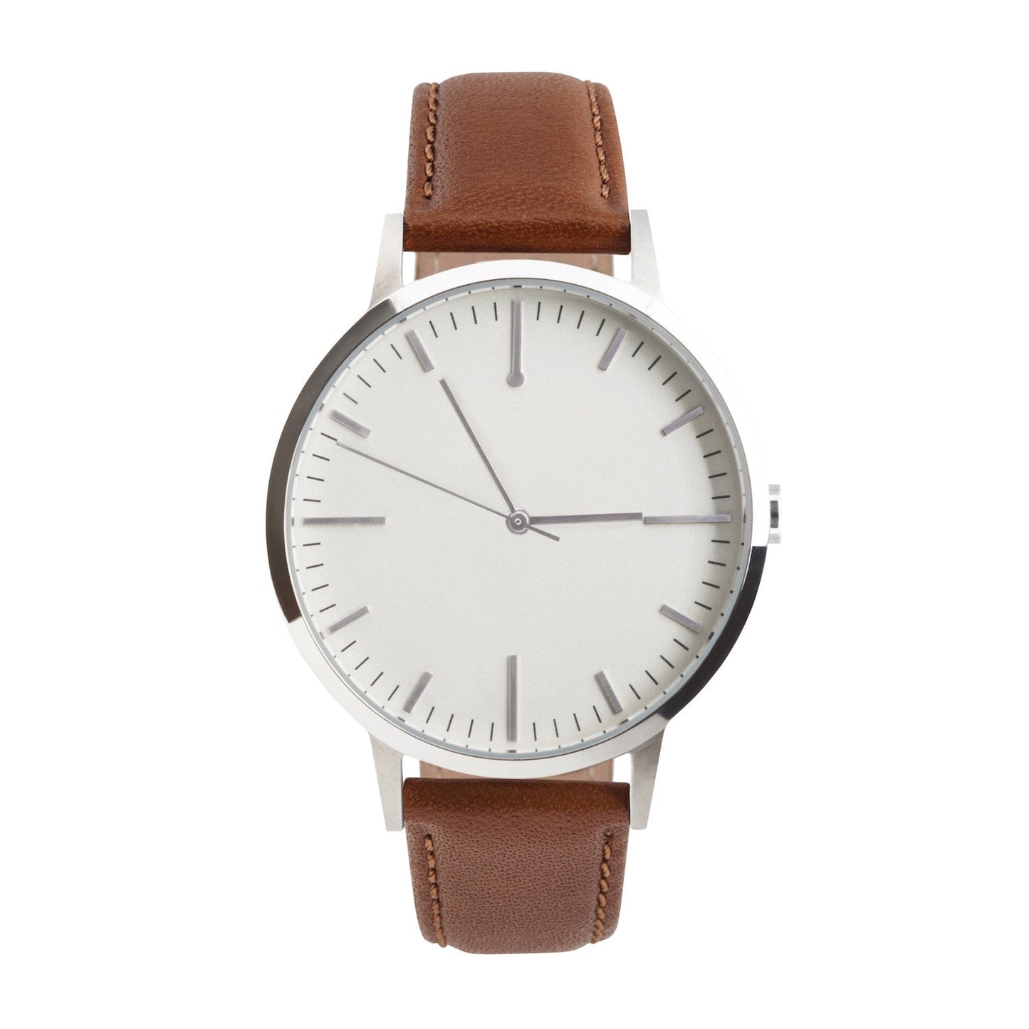 T4206 | Silver & Tan Watch