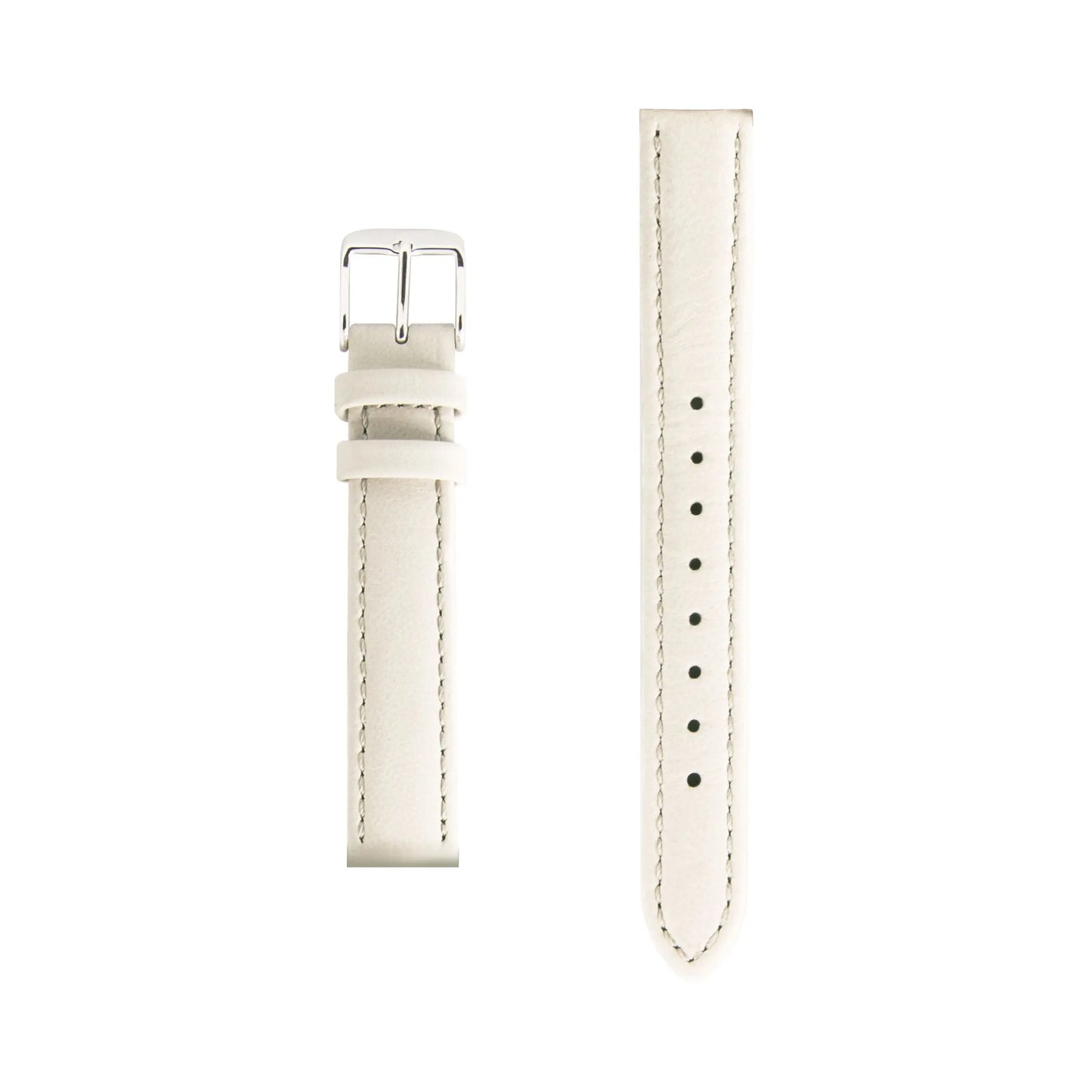 15mm - Cream Italian Leather Small Watch Strap